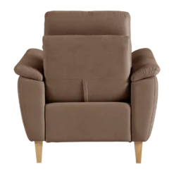 Fauteuil relax électrique coton lin Bergen