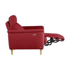 Fauteuil relax électrique coton lin Bergen
