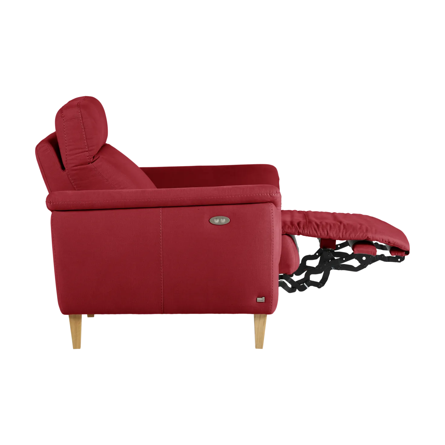 Fauteuil relax électrique coton lin Bergen