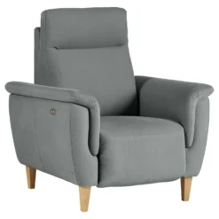 Fauteuil relax électrique coton lin Bergen