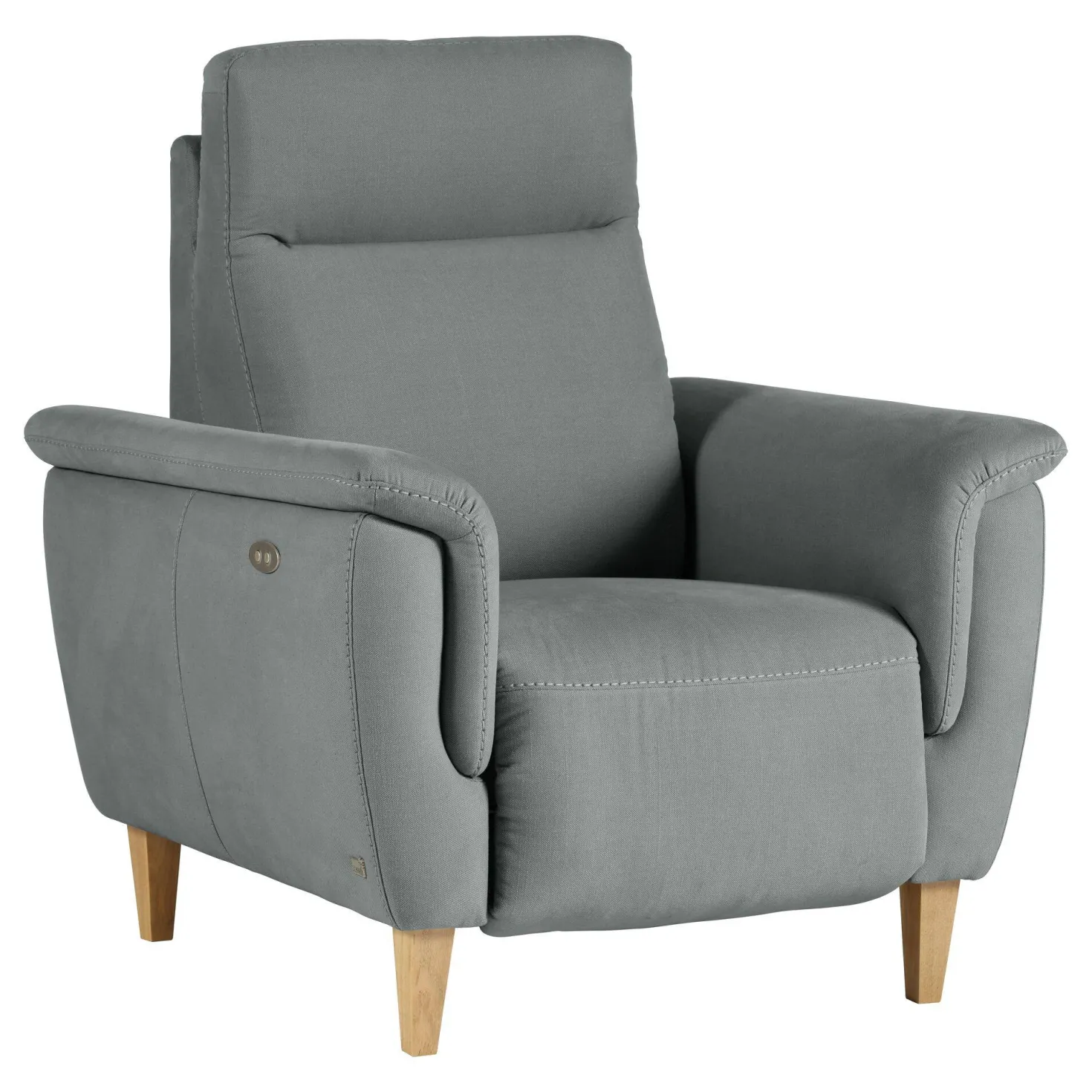 Fauteuil relax électrique coton lin Bergen