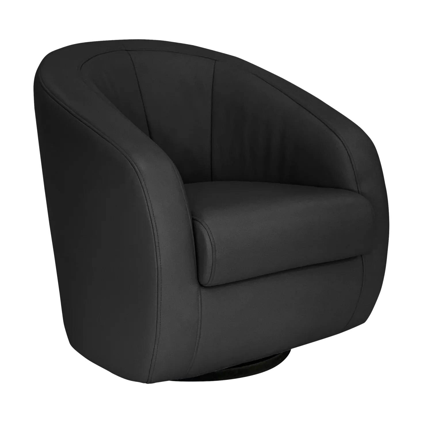 Fauteuil relax pivotant cuir Colin
