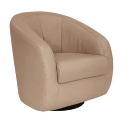 Fauteuil relax pivotant cuir Colin