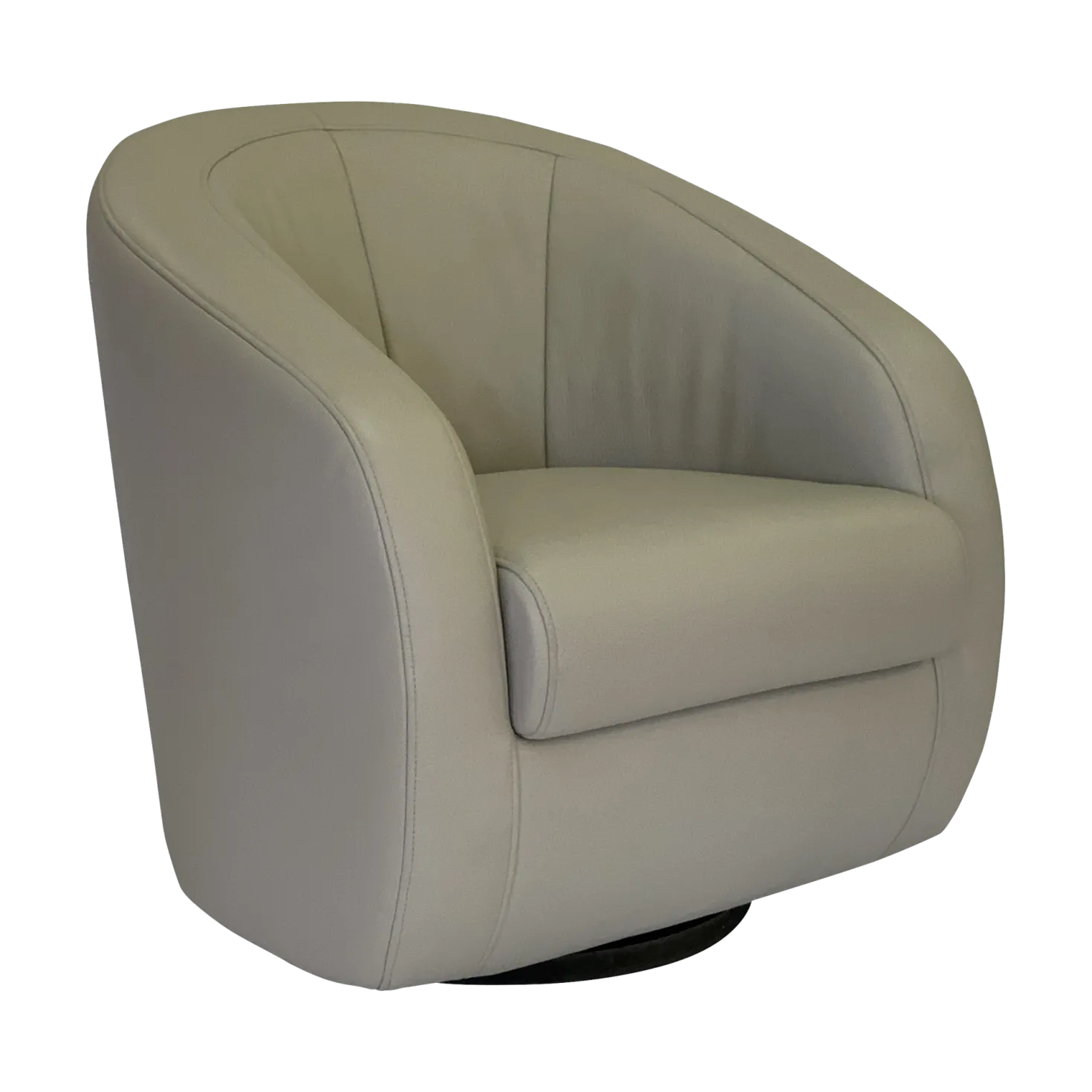 Fauteuil relax pivotant cuir Colin