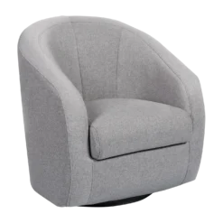 Fauteuil relax pivotant tissu Colin