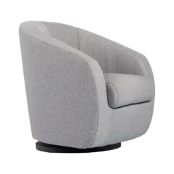 Fauteuil relax pivotant tissu Colin