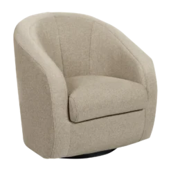 Fauteuil relax pivotant tissu Colin