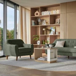 Fauteuil tissu Agathe