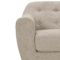 Fauteuil tissu chiné Agathe