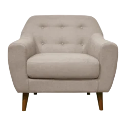 Fauteuil tissu chiné Agathe
