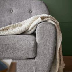 Fauteuil tissu chiné Agathe
