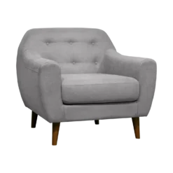 Fauteuil tissu chiné Agathe