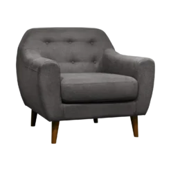 Fauteuil tissu chiné Agathe