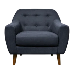 Fauteuil tissu chiné Agathe