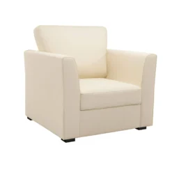 Fauteuil tissu coton déhoussable Marbella