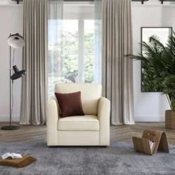 Fauteuil tissu coton déhoussable Marbella