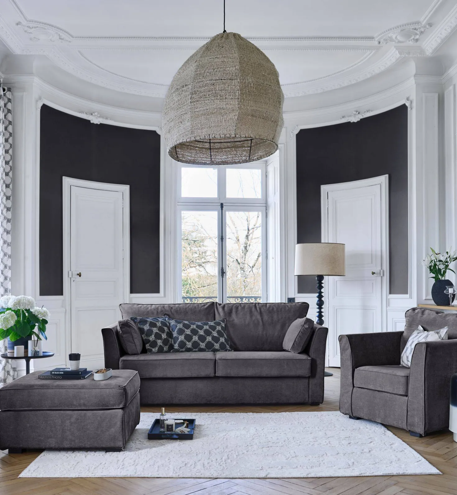 Fauteuil tissu déhoussable Marbella