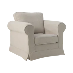 Fauteuil tissu déhoussable Naxos