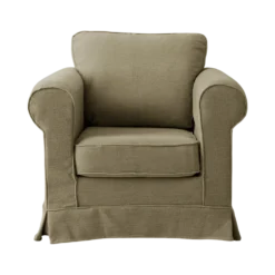Fauteuil tissu déhoussable Naxos