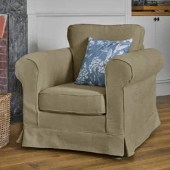 Fauteuil tissu déhoussable Naxos