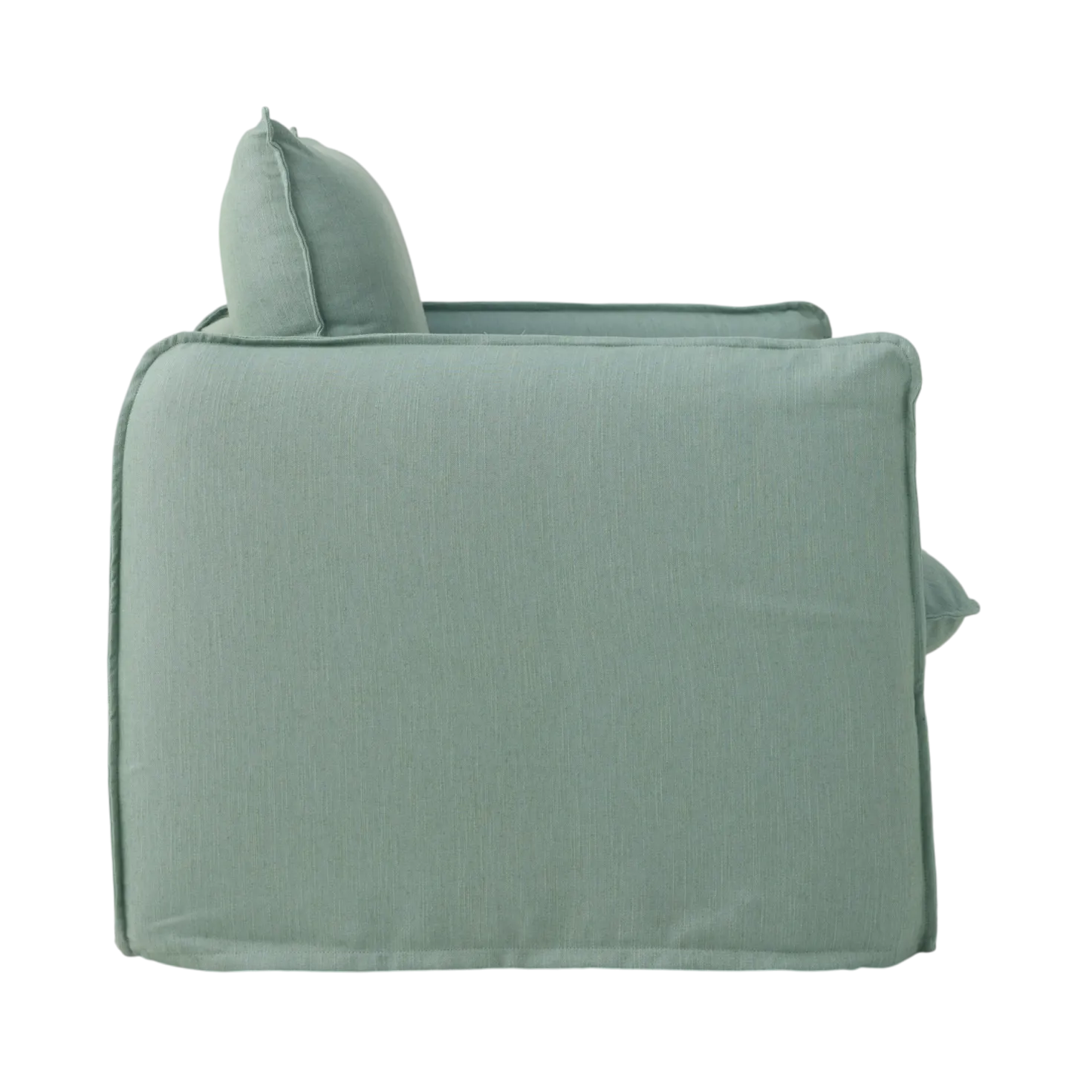 Fauteuil tissu effet lin Orphée