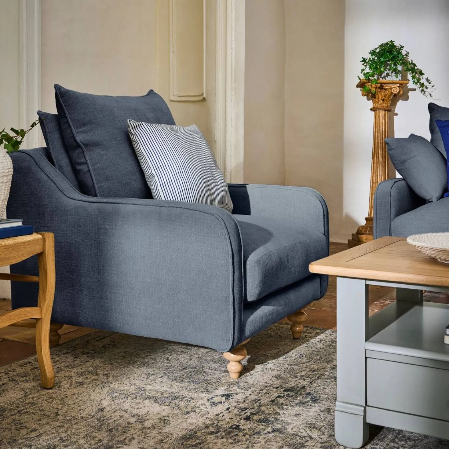 Fauteuil tissu Orso