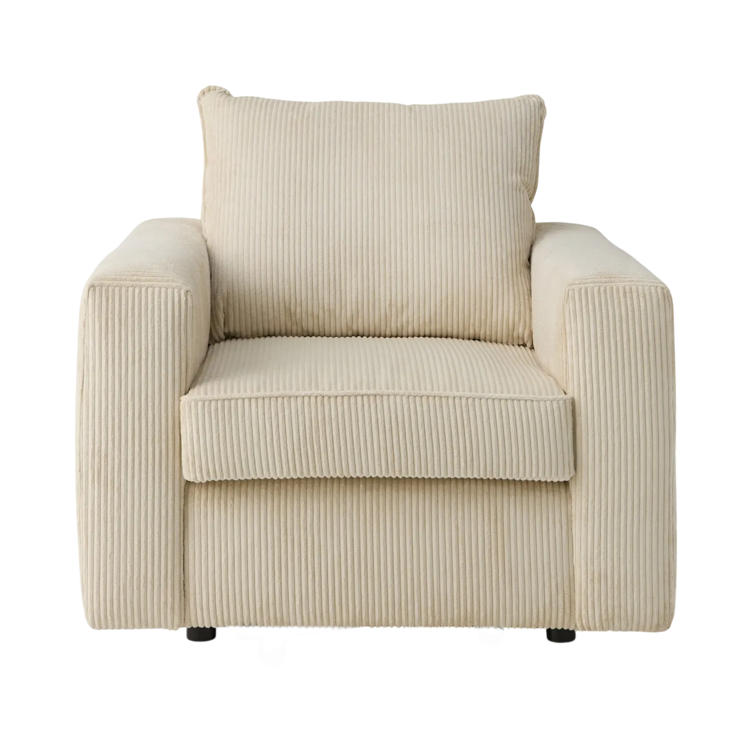 Fauteuil velours côtelé Otto