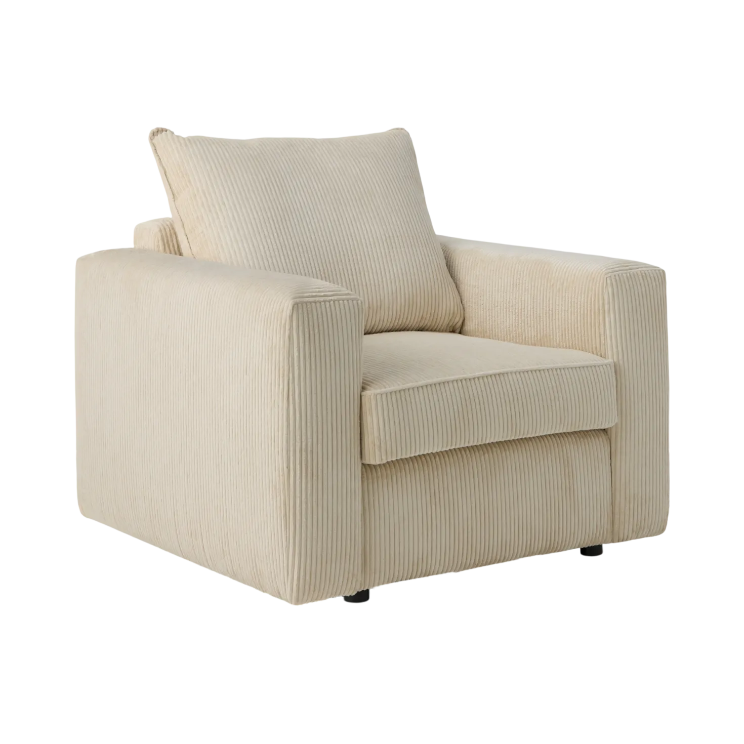 Fauteuil velours côtelé Otto