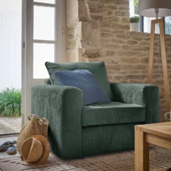 Fauteuil velours côtelé Otto