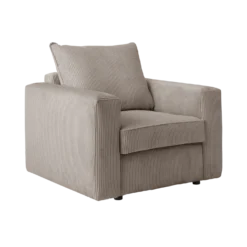Fauteuil velours côtelé Otto