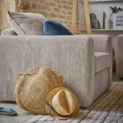 Fauteuil velours côtelé Otto