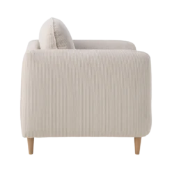 Fauteuil velours côtelé Portimo