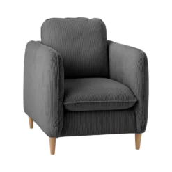 Fauteuil velours côtelé Portimo