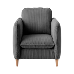 Fauteuil velours côtelé Portimo
