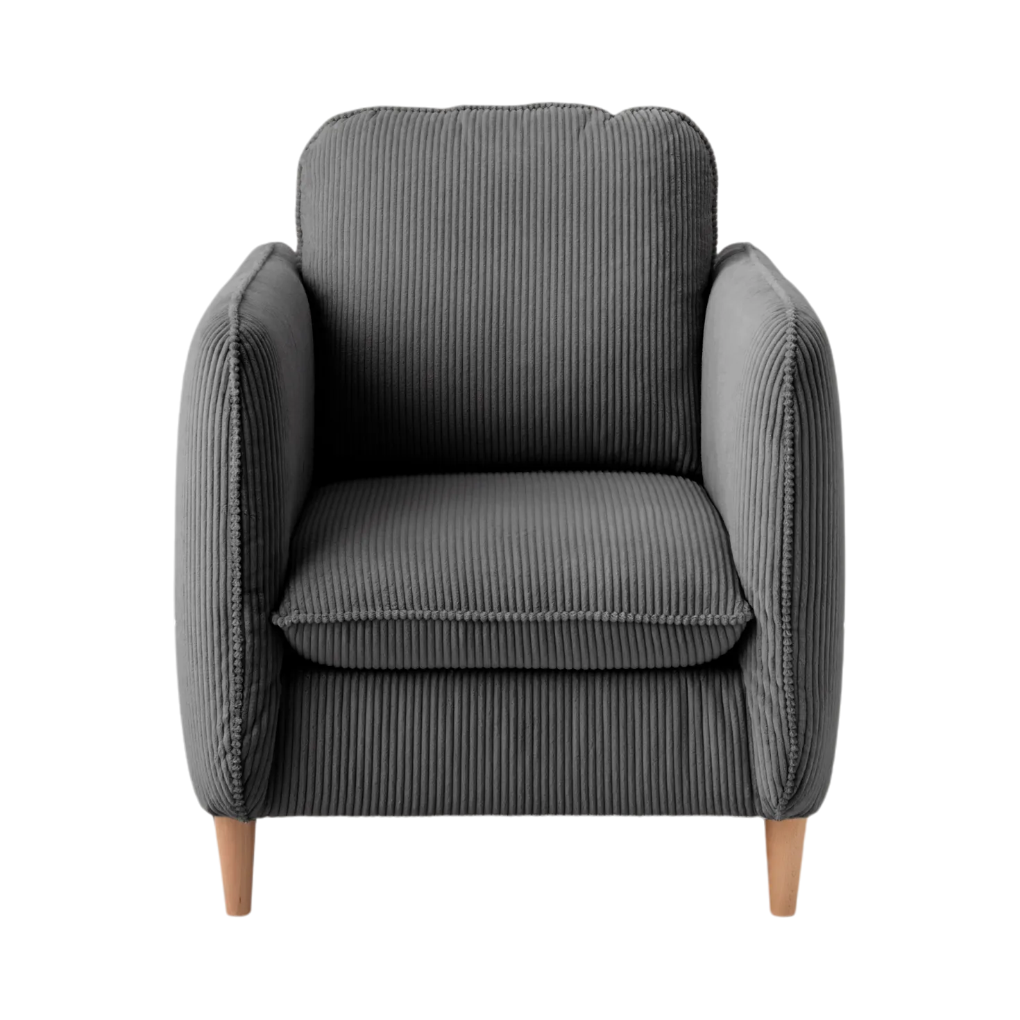 Fauteuil velours côtelé Portimo