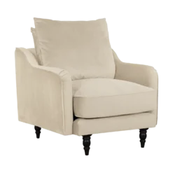 Fauteuil velours Olie