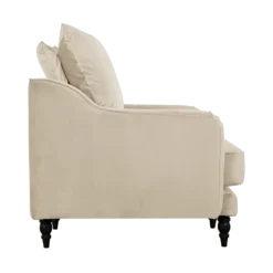 Fauteuil velours Olie