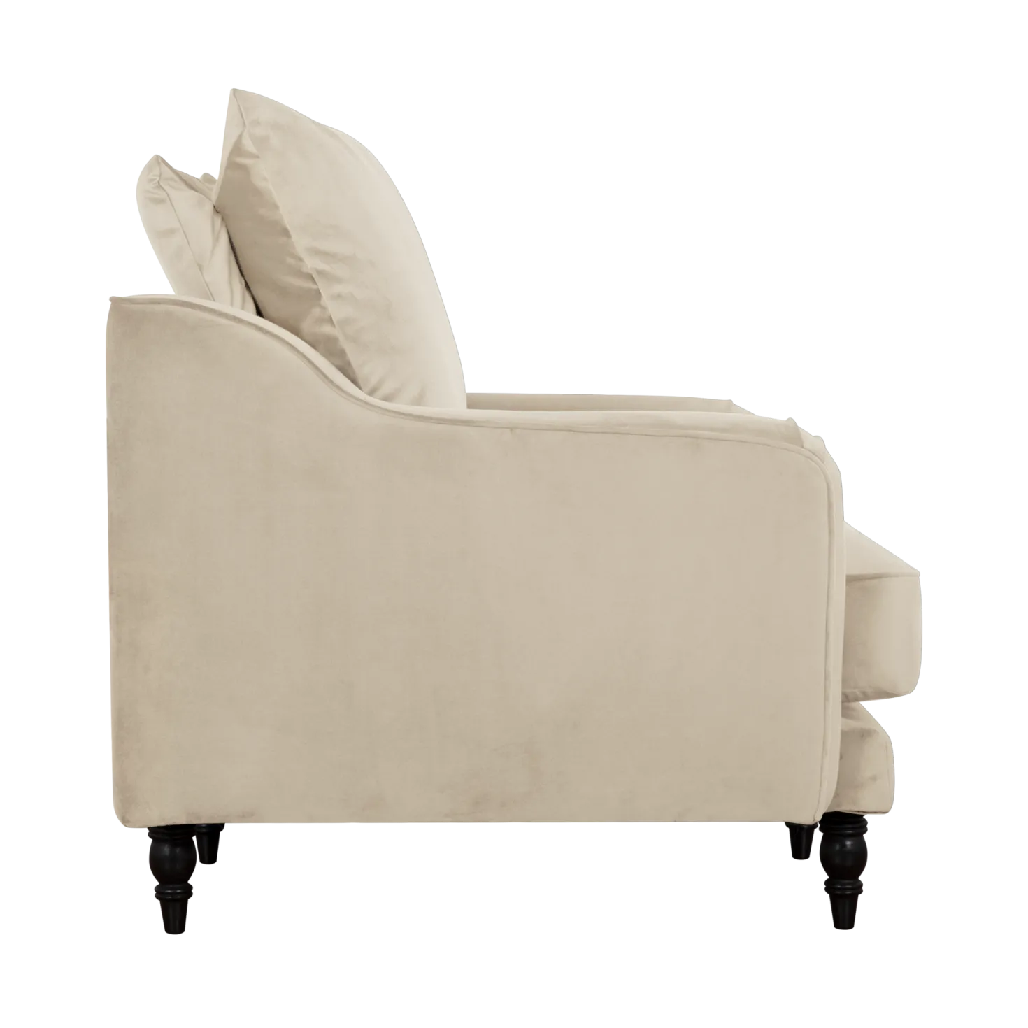 Fauteuil velours Olie