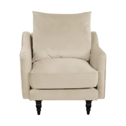 Fauteuil velours Olie
