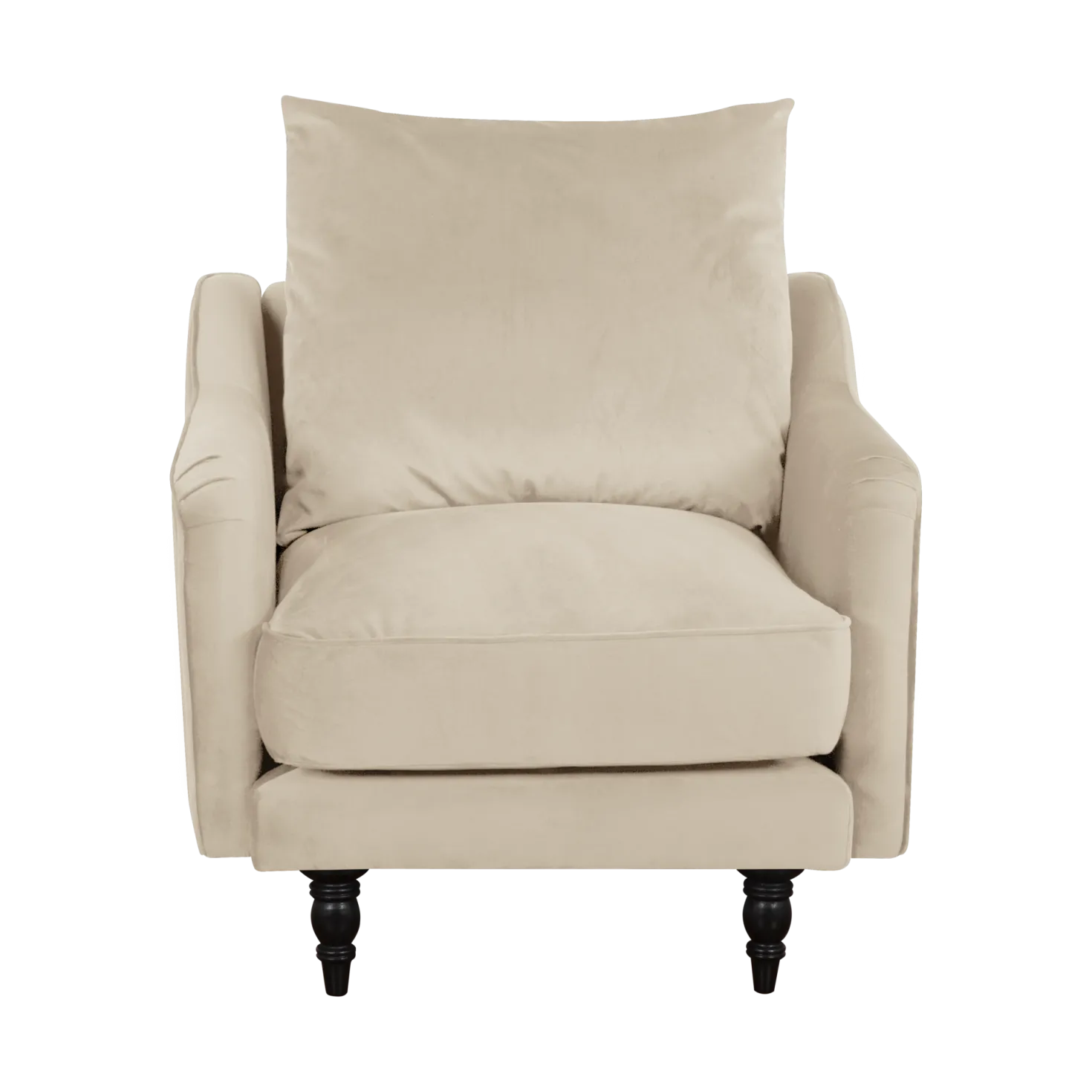 Fauteuil velours Olie