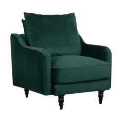 Fauteuil velours Olie