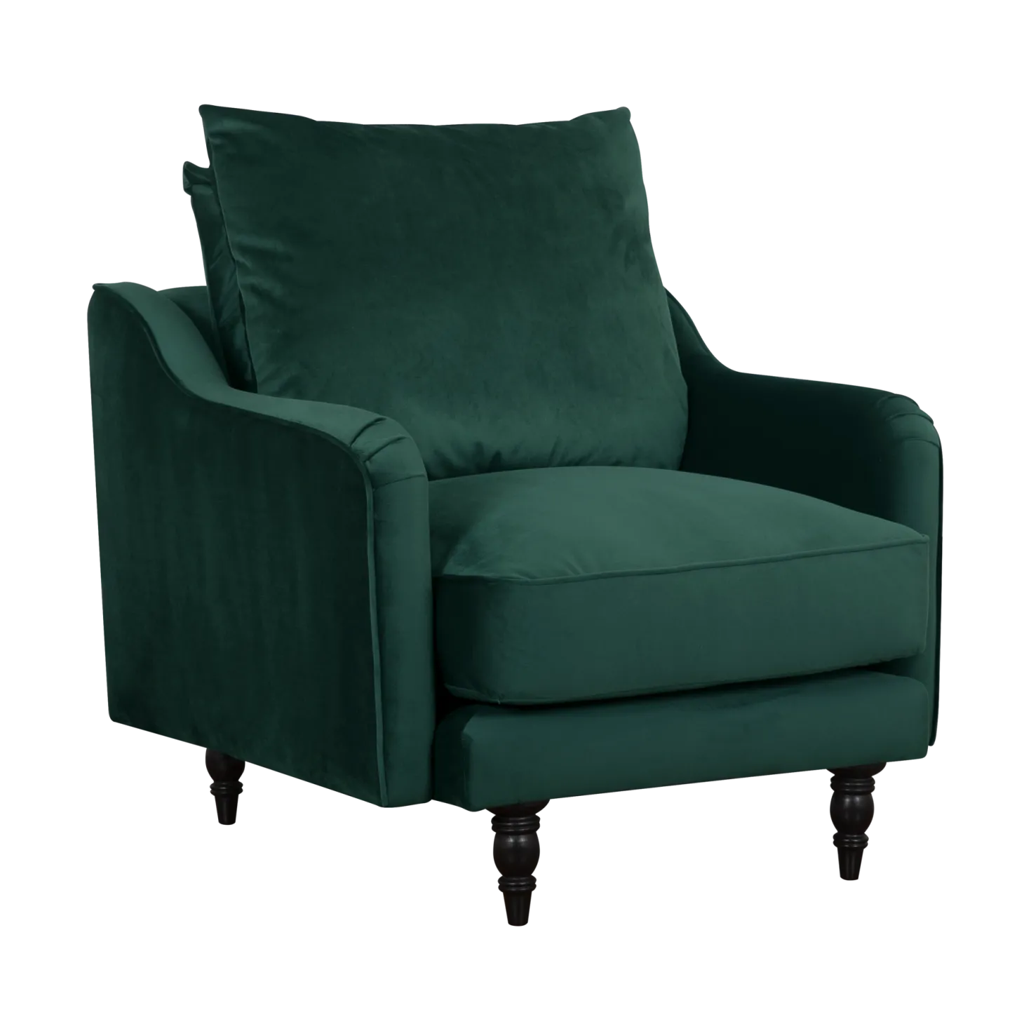 Fauteuil velours Olie