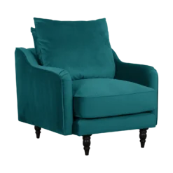 Fauteuil velours Olie
