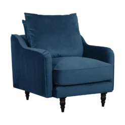Fauteuil velours Olie