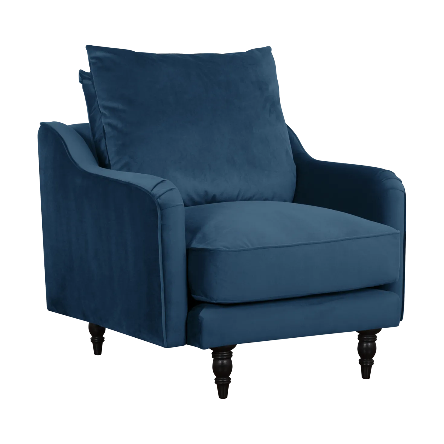 Fauteuil velours Olie