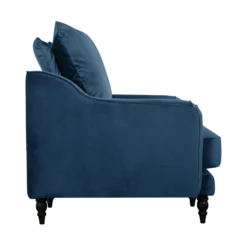 Fauteuil velours Olie