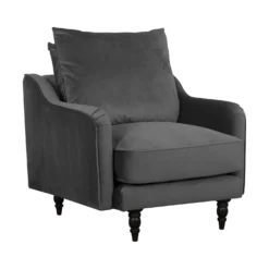 Fauteuil velours Olie