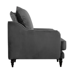 Fauteuil velours Olie