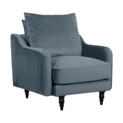 Fauteuil velours Olie