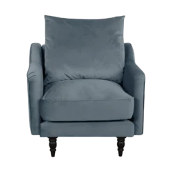 Fauteuil velours Olie